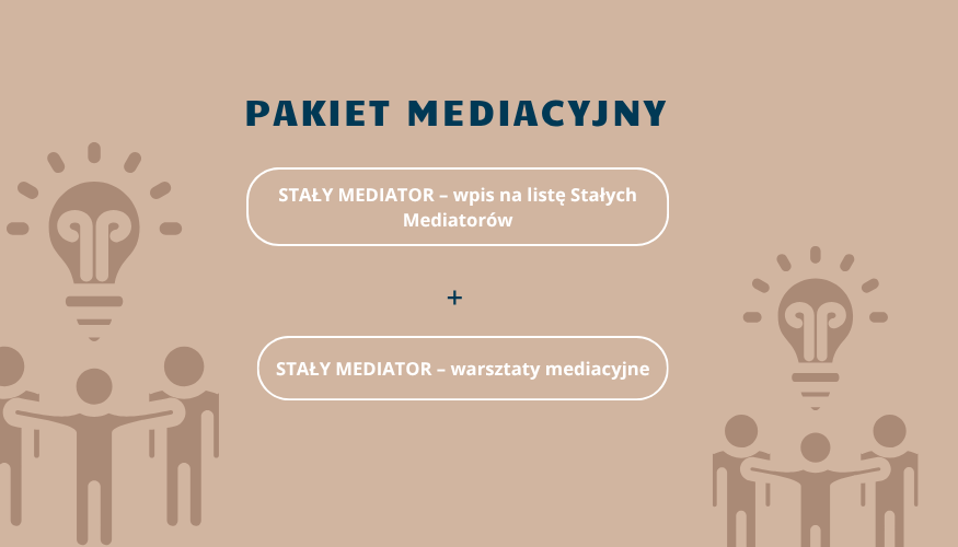 PAKIET: Kurs Mediator Stały+Warsztaty Mediacyjne